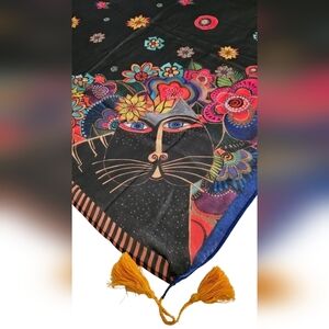 Laurel Burch Cat Scarf 33 X 33- NWT